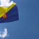 Gran Canaria Flag (Spain) On Flagpole 
