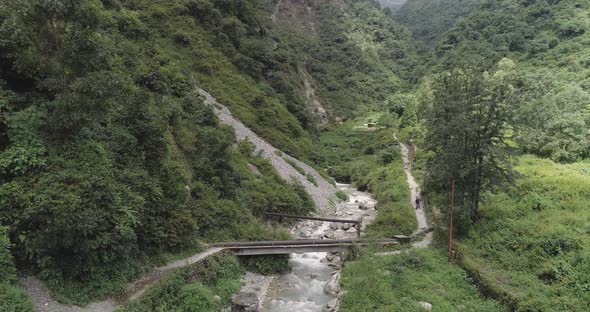 A Cluster Of Beautiful Hills With Scenic Water Body