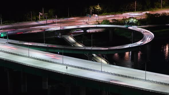 Night Crossroad Traffic alt