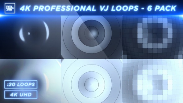 6 Pack - Radial Fluid Motion - 4K Professional VJ Loops alt