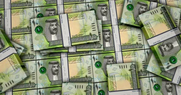 Bahrain Dinar money banknotes packs surface alt