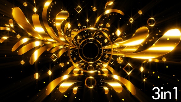 Gold Stage Background 4K