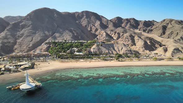 Eilat Red Sea Underwater Observatory Marine Park Aerial View