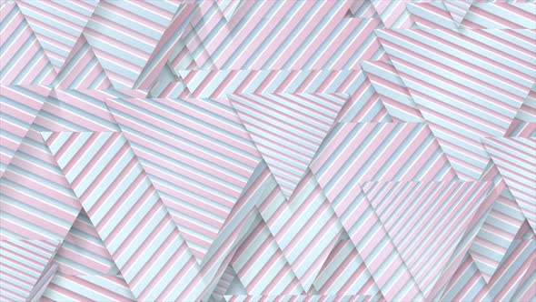 Blue Pink Paper Triangles With Striped Texture