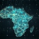 Blue Map Africa Danger 4 K - VideoHive Item for Sale