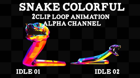 Colorful Snake 2Clip Loop