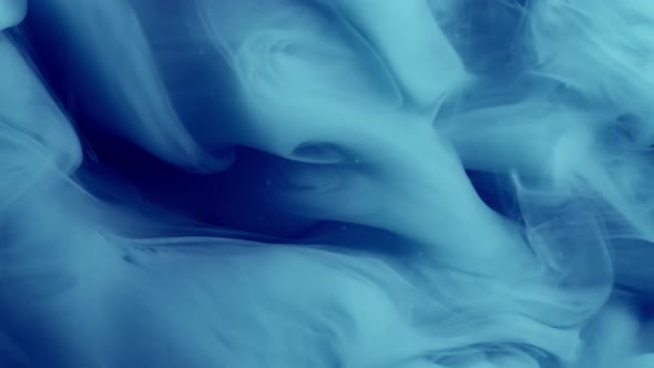 Abstract Blue Liquid Painting Texture. Footage Is an Amazing Organic Background for Visual Effects alt