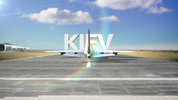Commercial Airplane Landing Capitals And Cities Kiev