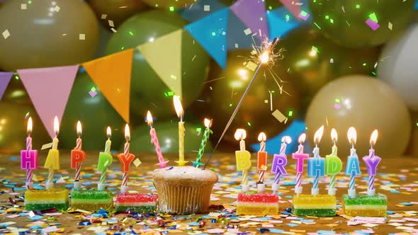 A Beautiful Happy Birthday Background For Any Age, A Happy Birthday Cake alt