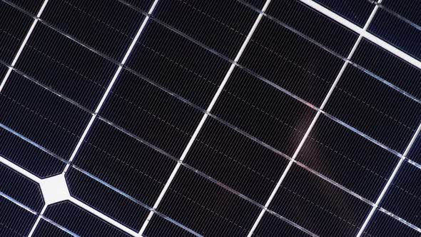 Solar Panel Rotate. Monocrystalline Solar Battery. Solar Energy. Silicon Wafer alt