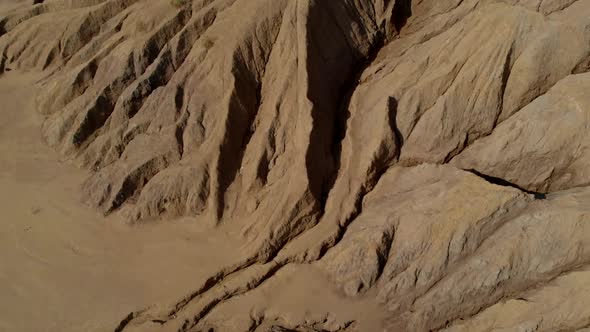 Aerial View on Rocks in Semidesert, Geological and Geophysical Review, Lifeless Desert alt