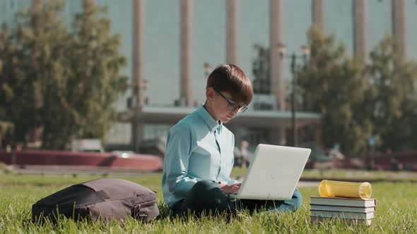 Online Education, Back To School, Happy Schoolboy, Learn Lessons.