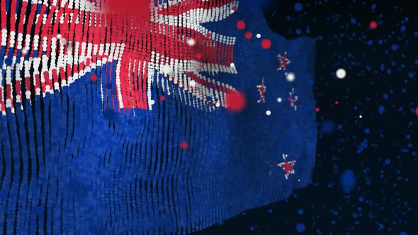 New Zealand Flag Particle Animation alt