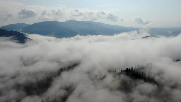 Timelapse Fog Over Mountains