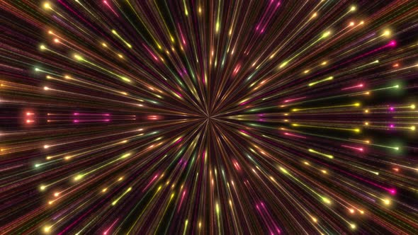 Abstract glowing light pattern