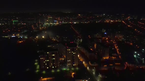 Flight Over the Night City and the House That Glows at Night alt