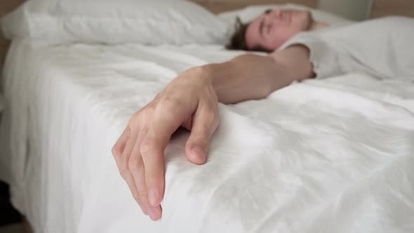 Young Handsome Man Sleeping alt