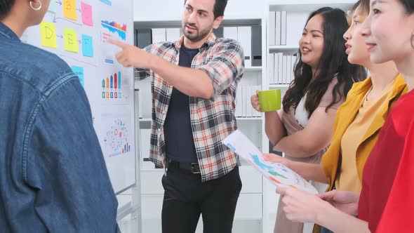 creative agency business brain storm meeting presentation Team discussing alt