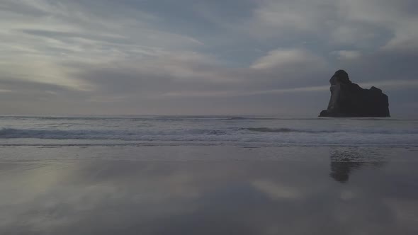 Waves on beautiful beach