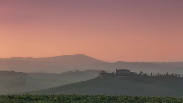 Golden Dawn in Tuscany