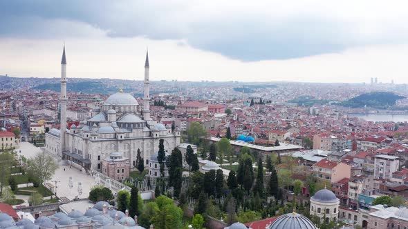 Fatih Mosque Aerial View 2