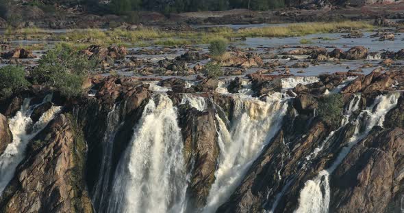 Famous Ruacana Falls in Northern Namibia, Africa wilderness alt
