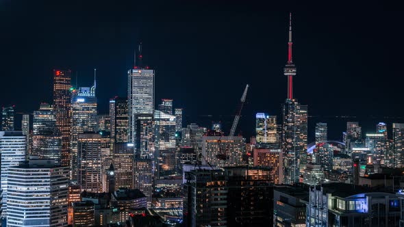 Beautiful Night Cityscape of Toronto