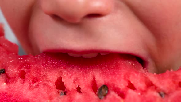 Boy And Sweet Watermelon