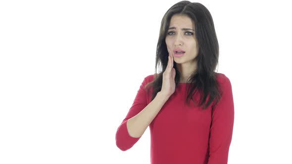Toothache , Woman Suffering from Pain In Teeth alt