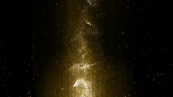 Gold Particles Background