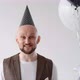 Birthday Greeting Excited Happy Man with Balloons - VideoHive Item for Sale