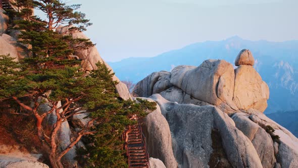 View From Ulsanbawi Rock Peak on Sunset alt