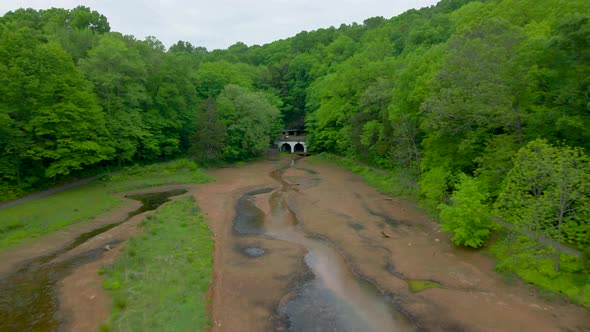 Drone Flyover of Swan Lane/Dunbar Cave in Tennessee, USA