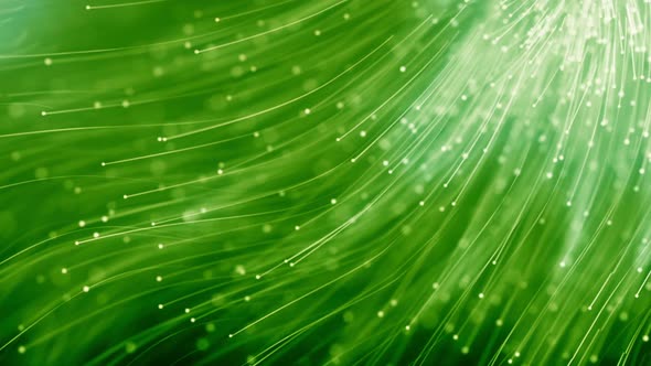 Abstract Particle Waves Green 01