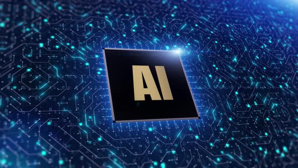 Chip And Circuit Artificial Intelligence Background Concept 00755 alt