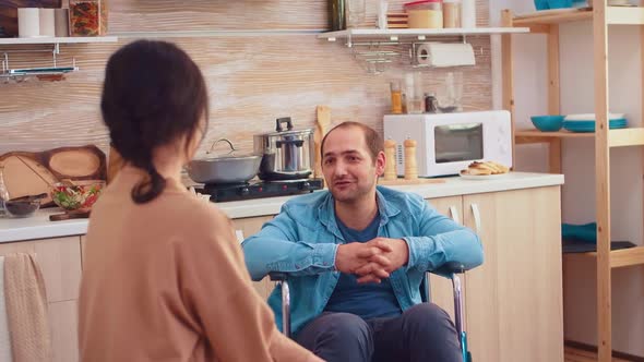 Portrait of Happy Disabled Man alt