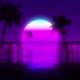 Beautiful Sunset Retro 80s style - VideoHive Item for Sale