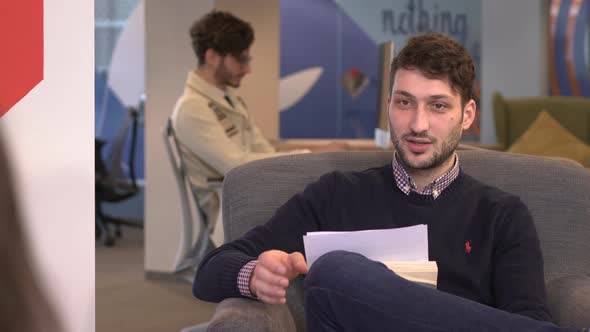 Close up of a man talking alt