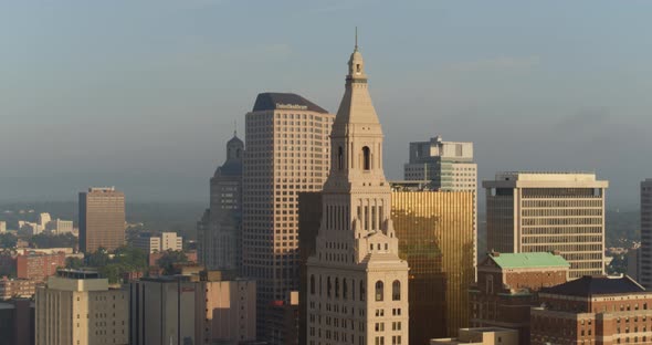 Travelers Tower and Commercial buildings in Hartford alt