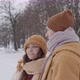 Young Romantic Couple in Winter Forest - VideoHive Item for Sale