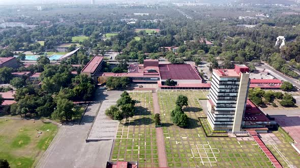 Aerial view of UNAM central campus alt