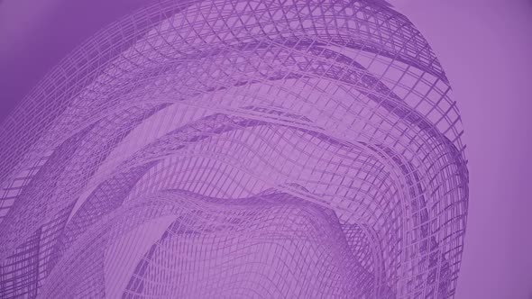 Wavy Grid Corporate Purple Background