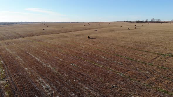 Rolls Of Straw In A Harvested Field, part 5