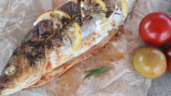 Grilled Sea Bass Fish