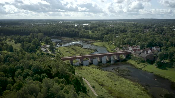 Venta River Bridge Aerial