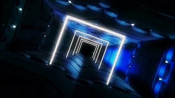 Square Tunnel Background 