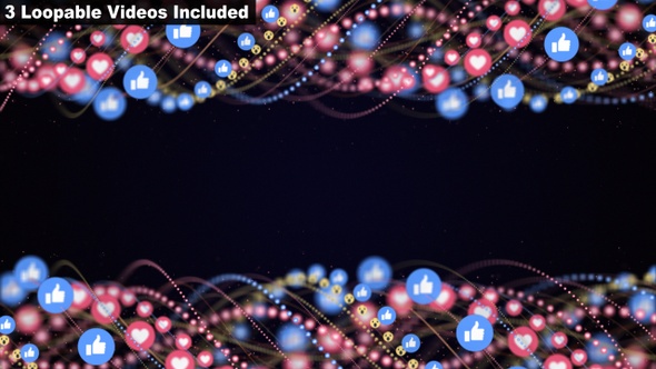 Social Media Emoji Background (3 Versions) alt