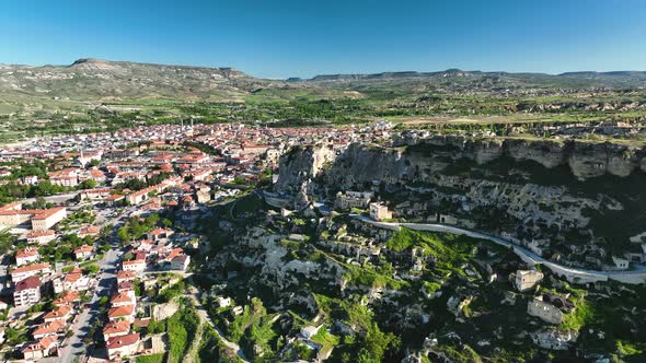 City Urgup Cappadocia aerial view 4 K View alt