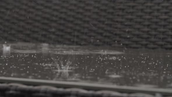 Rain Making Outdoor Bench Wet alt