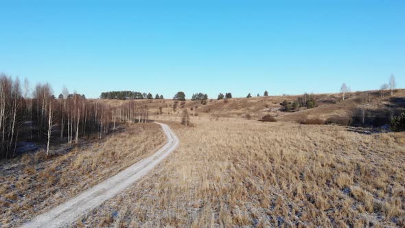 9 Winter Road In A Ravine